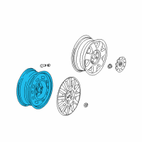 OEM 2002 Kia Sedona Wheel Assembly-Steel Diagram - K996565605K