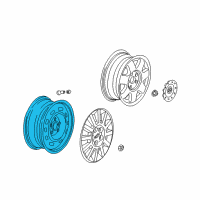 OEM 2005 Kia Sedona Wheel Assembly-Steel Diagram - K996565605K