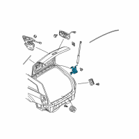 OEM 2006 Dodge Magnum Liftgate Hinge Diagram - 5112180AB