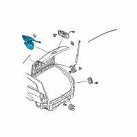 OEM 2005 Dodge Magnum Liftgate Latch Diagram - 4589108AB