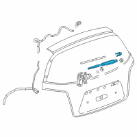 OEM 2015 Chevrolet Sonic Arm-Rear Window Wiper Diagram - 95016790