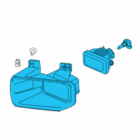 OEM Ford F-150 Fog Lamp Assembly Diagram - FL3Z-15201-A