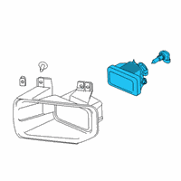 OEM Lamp Assembly - Fog - Front Diagram - FL3Z-15201-B