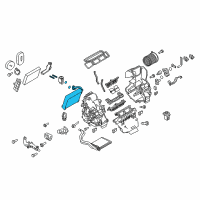 OEM 2017 Nissan Rogue EVAPORATOR Assembly Front Diagram - 27280-4BA0B