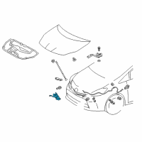 OEM 2015 Toyota Prius V Latch Diagram - 53510-47111