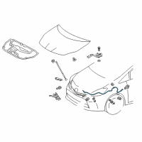 OEM 2015 Toyota Prius V Release Cable Diagram - 53630-47070