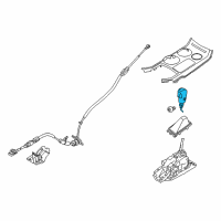 OEM Ford Explorer Shift Knob Diagram - FB5Z-7213-KC