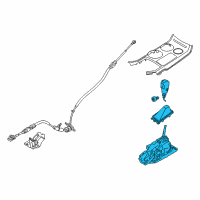 OEM Ford Explorer Gear Shift Assembly Diagram - JB5Z-7210-BB