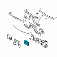 OEM 2008 BMW X5 Sound Insulation, Bulkhead, Left Diagram - 51-48-7-158-433