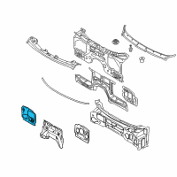 OEM 2008 BMW X5 Sound Insulation, Bulkhead, Right Diagram - 51-48-7-158-434