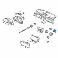 OEM Acura Switch Assembly, Hazard & Passenger Srs Indicator Diagram - 35510-SZN-A01