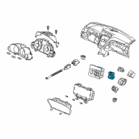 OEM 2011 Acura ZDX Switch Assembly, Remote Control Mirror Diagram - 35190-SZN-A01