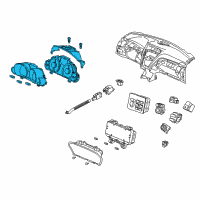 OEM Acura ZDX Meter Assembly, Combination Diagram - 78100-SZN-A22