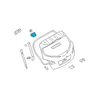 OEM Nissan Hinge Assy-Back Door, RH Diagram - 90400-1AA0A