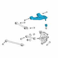 OEM 2017 Acura TLX Arm Complete , Upper Left Rear Diagram - 52520-TZ3-A00