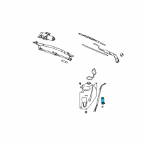 OEM 2005 Saturn Vue Washer Pump Diagram - 19180273