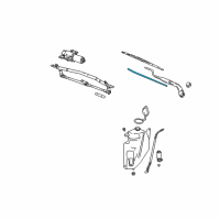 OEM Saturn Wiper Blade Refill Diagram - 22703502