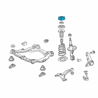 OEM 2016 Toyota Camry Strut Mount Diagram - 48609-06260