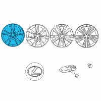 OEM 2012 Lexus RX450h Wheel, Disc Diagram - 42611-0E200