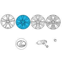 OEM 2014 Lexus RX350 Wheel, Disc Chrome P Diagram - 4261A-0E090