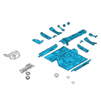 OEM 2011 Hyundai Equus Panel Complete-Front Floor Diagram - 65100-3N000