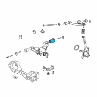 OEM 2014 Toyota Land Cruiser Lower Control Arm Rear Bushing Diagram - 48655-60040