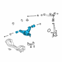 OEM 2015 Lexus LX570 Front Suspension Lower Control Arm Sub-Assembly, No.1 Left Diagram - 48069-60030