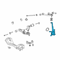 OEM 2008 Lexus LX570 Knuckle, Steering, LH Diagram - 43212-60190