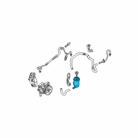 OEM 2003 Honda Civic Tank, Power Steering Oil Diagram - 53701-S5D-A02