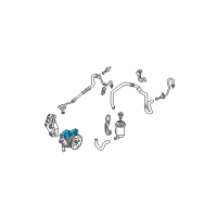 OEM Honda Civic Pump Sub-Assembly, Power Steering Diagram - 56110-PLA-033