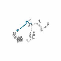 OEM 2003 Honda Civic Hose, Power Steering Feed Diagram - 53713-S5D-A06