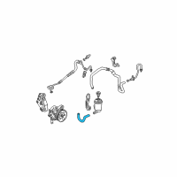 OEM 2003 Honda Civic Tube, Power Steering Suction Diagram - 53731-S5D-A01