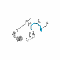 OEM 2003 Honda Civic Hose, Power Steering Return Diagram - 53732-S5D-A52