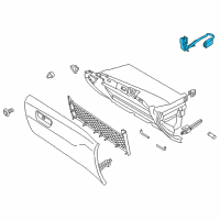 OEM Ford Police Responder Hybrid Glove Box Lamp Diagram - DS7Z-14413-C