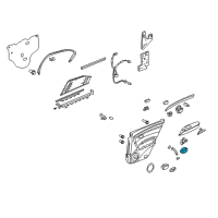 OEM 2006 Acura RL Switch Assembly, Right Rear Power Window (Dark Silver) Diagram - 35770-SJA-A04ZA