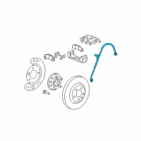 OEM 2008 Cadillac DTS Brake Hose Diagram - 19366720