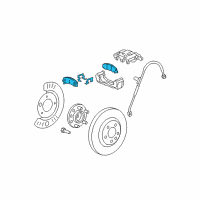 OEM Buick Lucerne Pad Kit, Front Disc Brake Diagram - 19207501