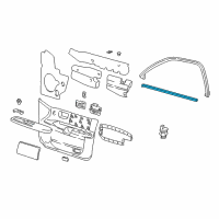 OEM 2002 Mercury Sable Belt Weatherstrip Diagram - F6DZ-5421456-A