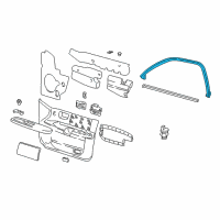 OEM 1997 Mercury Sable Window Molding Diagram - 4F1Z-5420891-AAA