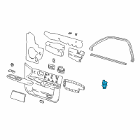 OEM 2002 Mercury Sable Mirror Switch Diagram - YL1Z-17B676-AAA