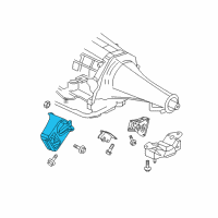 OEM 2002 Dodge Ram 1500 Bracket-Engine Mount Diagram - 52020604AD