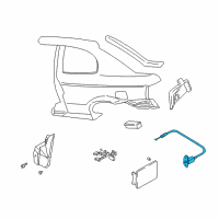 OEM 2005 Hyundai Accent Catch & Cable Assembly-Fuel Filler Diagram - 81590-25001