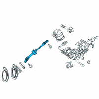 OEM 2020 Lexus RX450hL Shaft Assembly, Steering Diagram - 45220-0E110