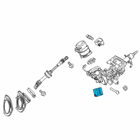 OEM Lexus RX350L Power Steering Control Module Diagram - 8922762010