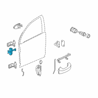 OEM 2006 Saturn Vue Link Asm, Front Side Door Check Diagram - 15853770