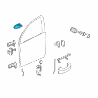 OEM 2007 Saturn Vue Handle Asm, Front Side Door Inside Diagram - 10370515