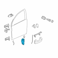 OEM 2007 Saturn Vue Lock Assembly Diagram - 15900262