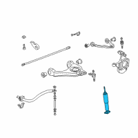 OEM 2006 Cadillac Escalade EXT Front Shock Absorber Diagram - 15210858