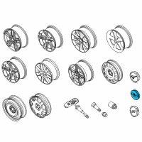 OEM 2011 Ford Mustang Center Cap Diagram - 4R3Z-1130-BA