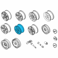 OEM 2014 Ford Mustang Wheel, Alloy Diagram - CR3Z-1007-A